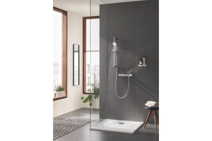 34827000 Grohtherm 1000 Performance Pro Термостат для душа внешнего монтажа 1/2", хром (замена 34776000), фото 4