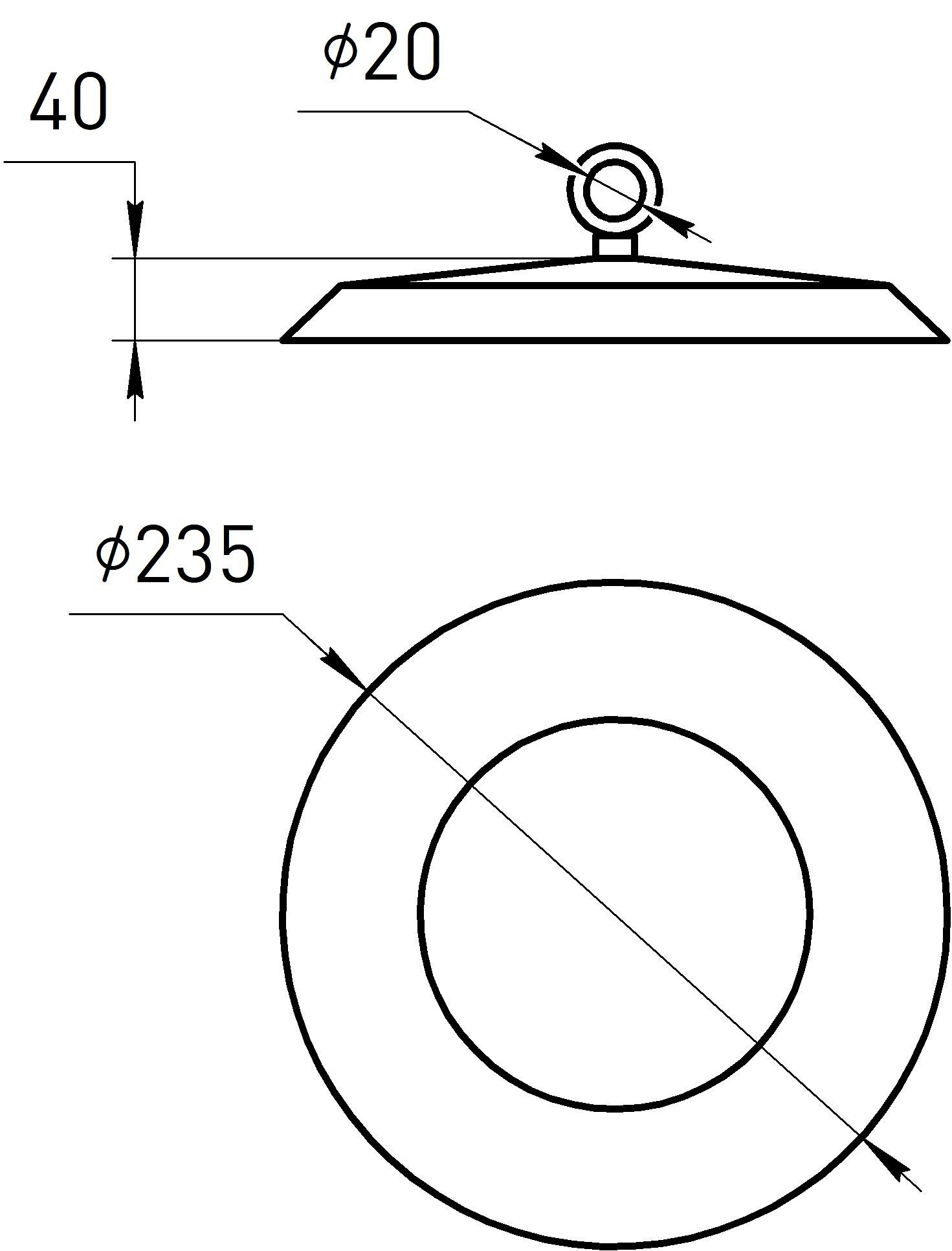 Подвесной светильник Эра SPP-402-0-65K-100, фото 2