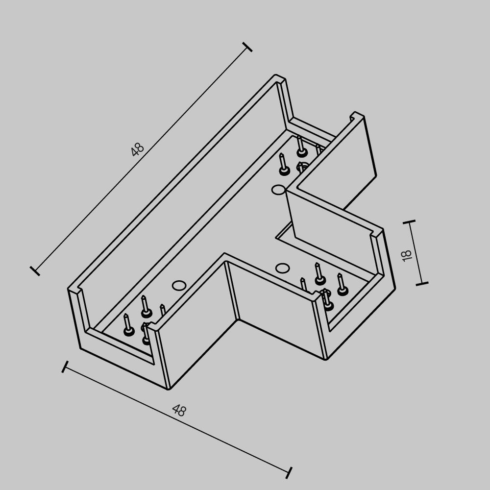 Комплектующие для систем освещения с токоведущими элементами Technical TRA160CT-11B, фото 3