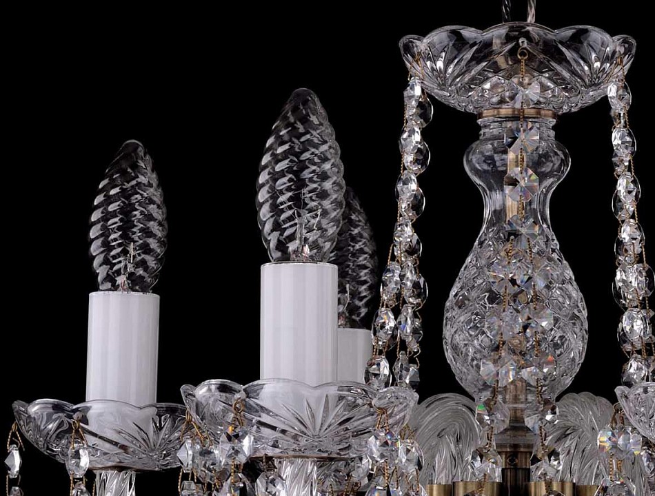 Подвесная люстра Bohemia Ivele Crystal 1402 1402/6/141/Pa, фото 4