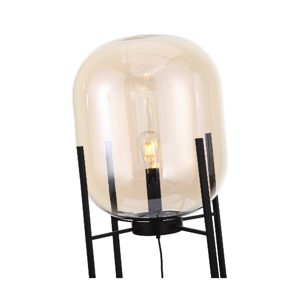 SL1050.525.01 Торшер ST-Luce Черный/Коньячный E27 1*40W (из 2-х коробок) БУРАСКА, фото 3