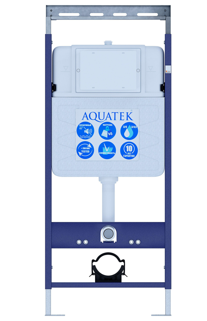 INS-0000010 Aquatek Easy Fix 50 Монтаж рама для подв унитаза1130*500*100+звукоизоляционная прокладка (КРЕПЕЖ к стене В КОМПЛЕКТЕ), фото 1