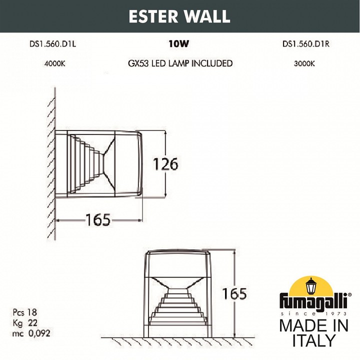 Накладной светильник Fumagalli Ester DS1.560.000.LXD1L, фото 3