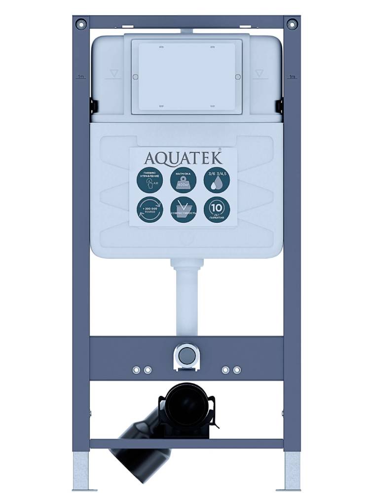 INSP-0000001 Aquatek Pneumo S50 Монтаж рама пневматическая для подв унитаза1130*530*100+звукоизоляцион прокладка, фото 1