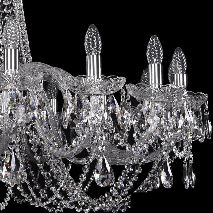 Подвесная люстра Bohemia Ivele Crystal 1402 1402/18/400/Ni, фото 3