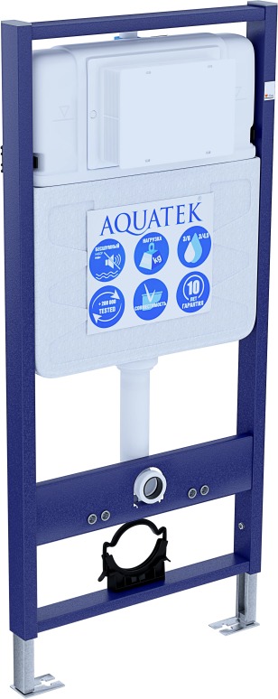 SET AQUATEK НИКА (рама AQUATEK Standard INS-0000012(без клавиши и крепежа)+унитаз НИКА AQ2009-00 с тонким сиденьем soft-close, фото 2