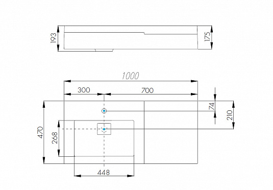 1A2349K1SKW80 Набор: 1A234901SKW80 Тумба-умывальник Сакура 100/ 1A71973KSK010 Раковина Сакура 1000 белая, фото 3