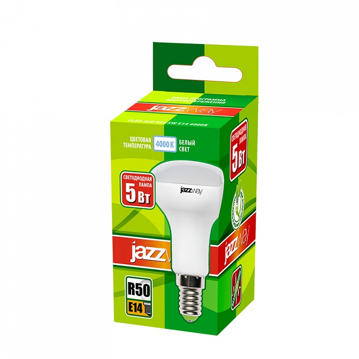 Лампа светодиодная Jazzway E14 5Вт 4000K PLED-ECO-R50 5w E14 4000K, фото 2