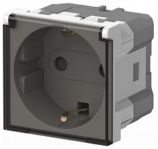 Розетка с заземлением с крышкой, без рамки Elbi Eleсtriс Moda Vox 611-040232-218, фото 1
