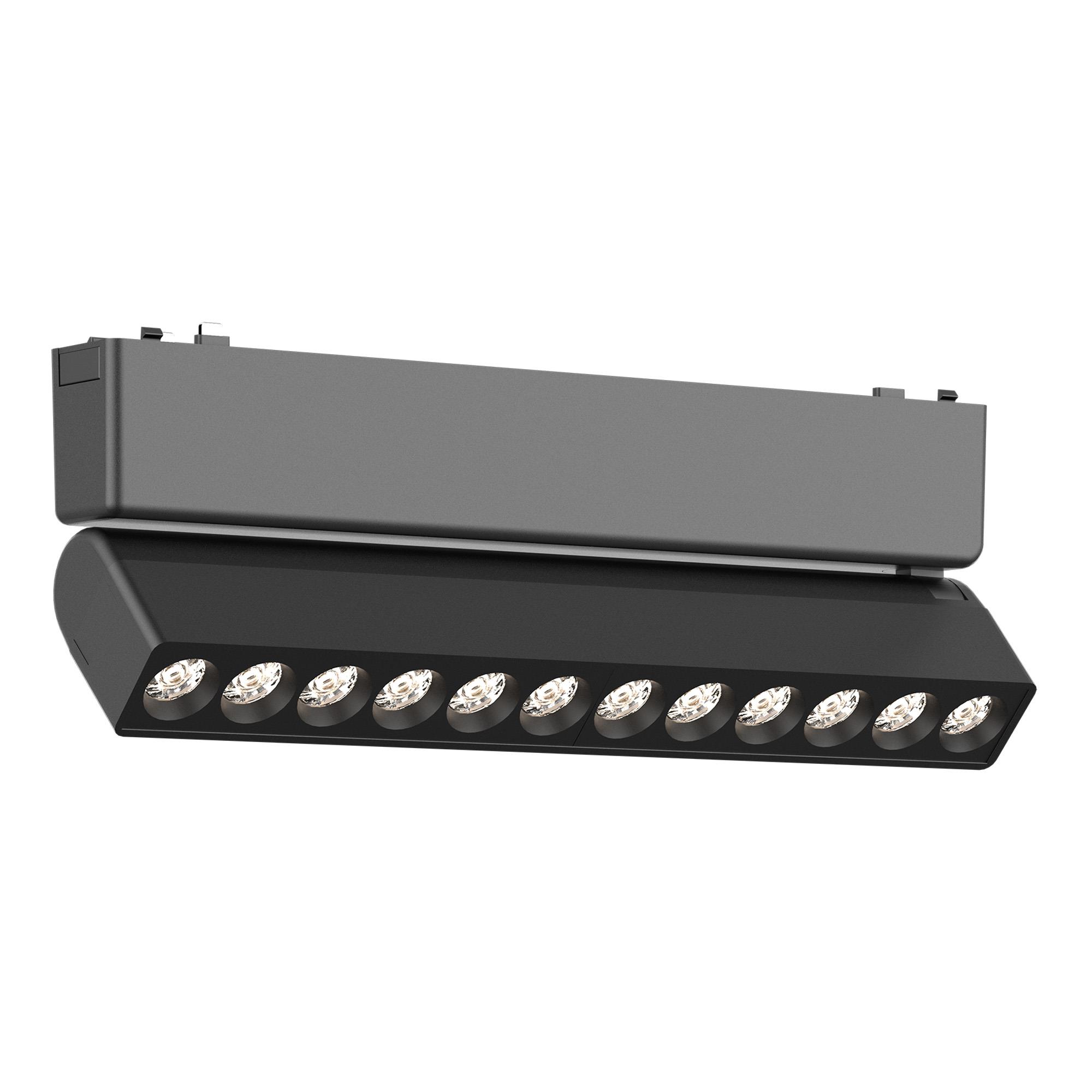 ST675.446.12 Магнитный трековый светильник Черный LED 1*12W 4000K 710Lm Ra>90 IP20 L230xW26xH81 48V СКАЙФЛЕТ