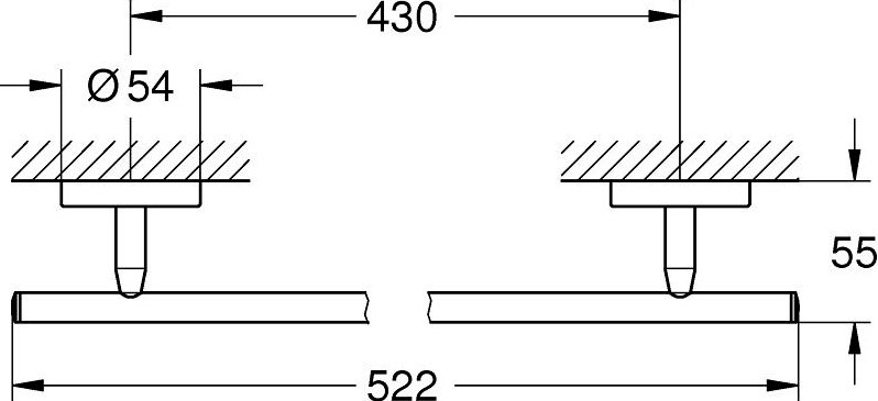 40459001 BauCosmopolitan Держатель для банного полотенца, 430 мм, хром, фото 3