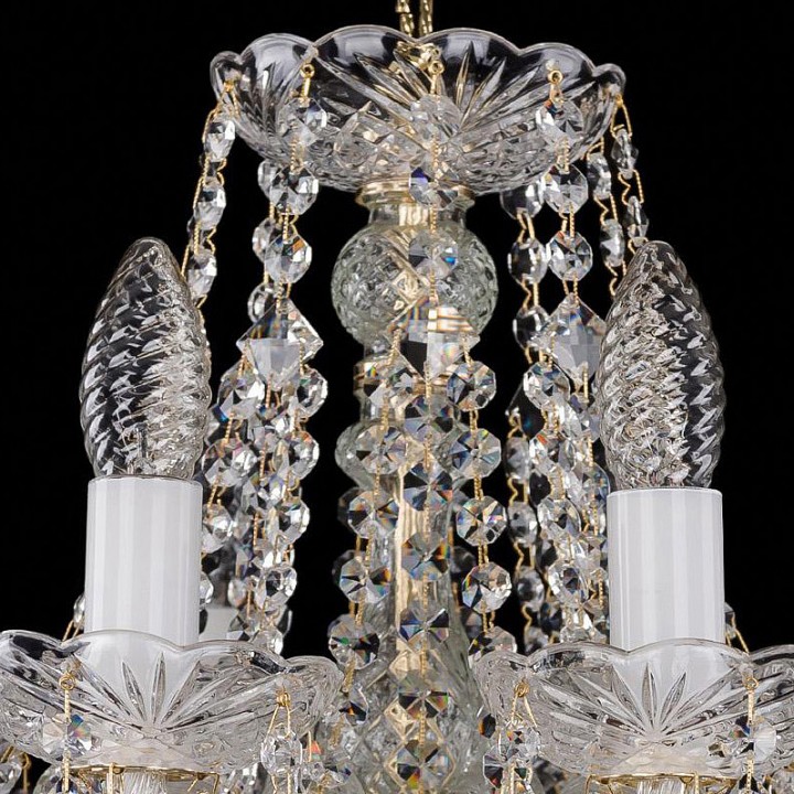 Подвесная люстра Bohemia Ivele Crystal 1413 1413/10/165/G, фото 5