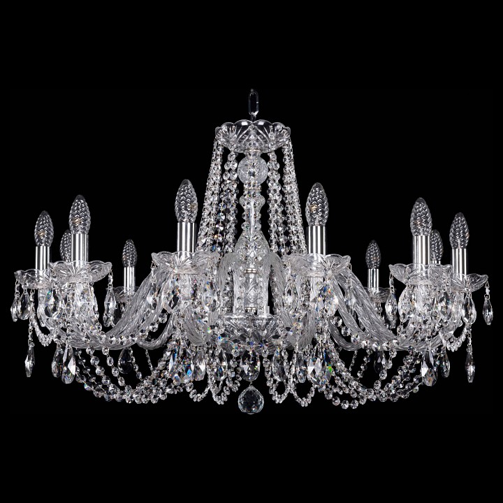 Подвесная люстра Bohemia Ivele Crystal 1402 1402/12/300/Ni, фото 1