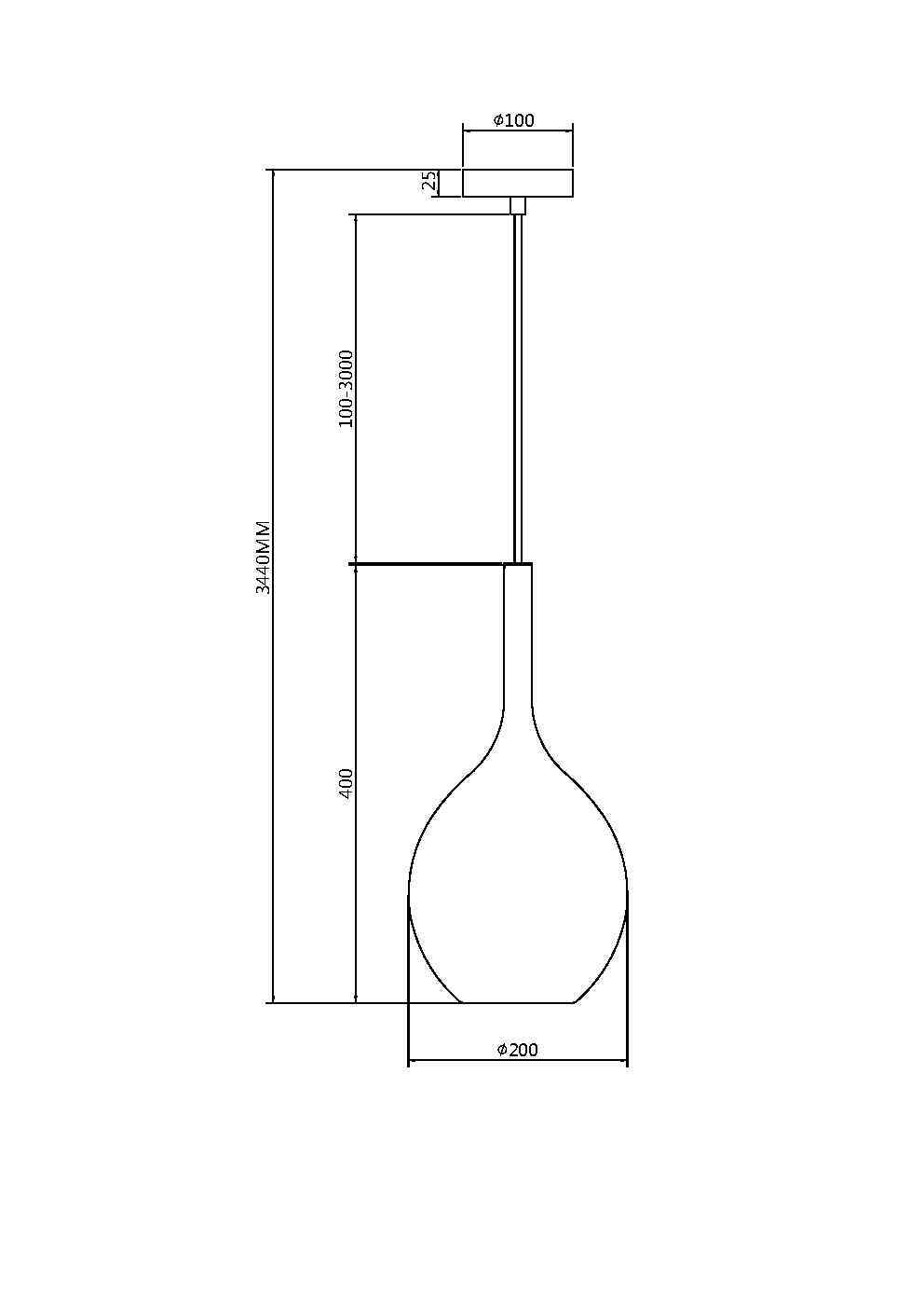 Подвесной светильник Maytoni MOD271PL-01B3, фото 4