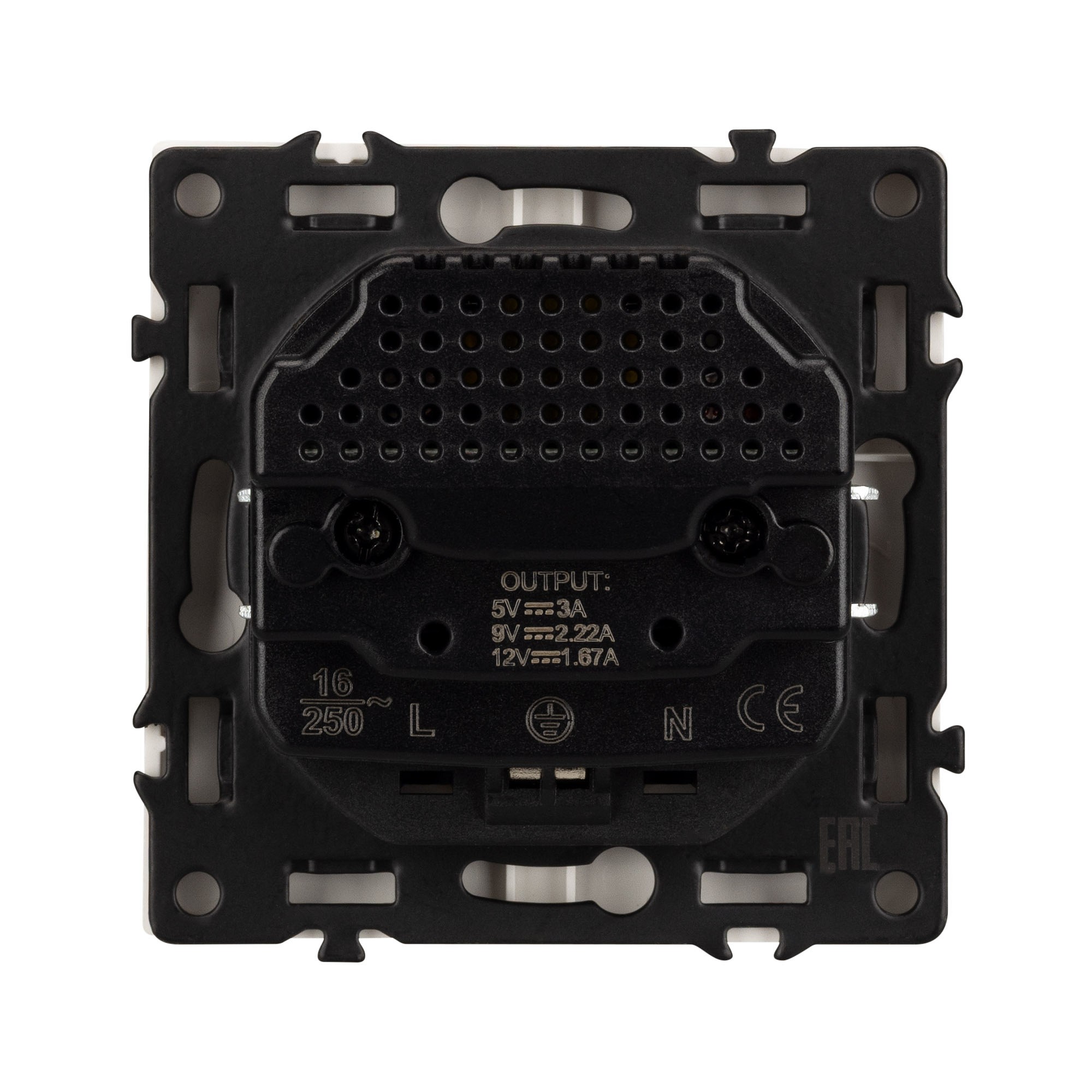 Розетка с заземлением и 2хUSB type A и C, без рамки Arlight SCT-NOBE 059445, фото 2