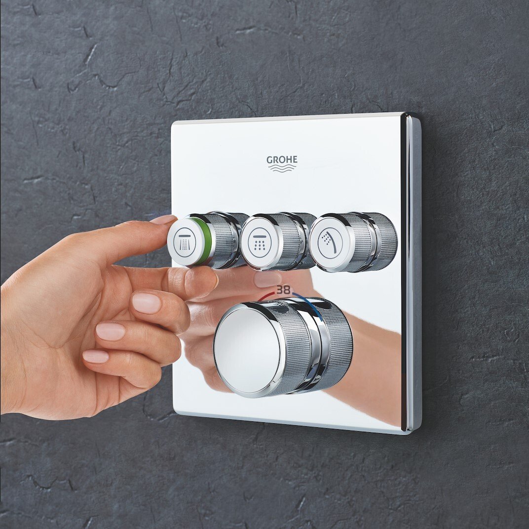 29126000 Grohtherm SmartControl Внешняя часть термостатического смесителя на 3 выхода, хром, фото 2