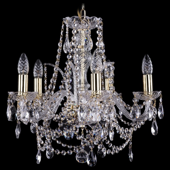 Подвесная люстра Bohemia Ivele Crystal 1411 1411/5/160/G, фото 1