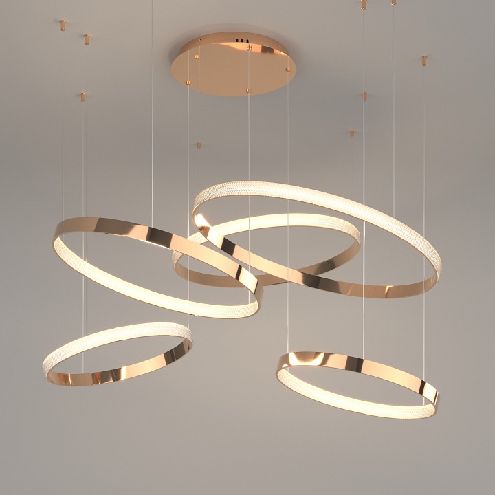 Подвесной светильник Eurosvet Posh 90175/5 медный, фото 3