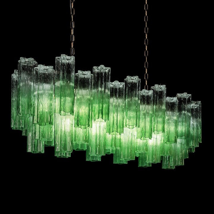 Подвесная люстра Loft it Murano 10580/1000R Clear green, фото 4