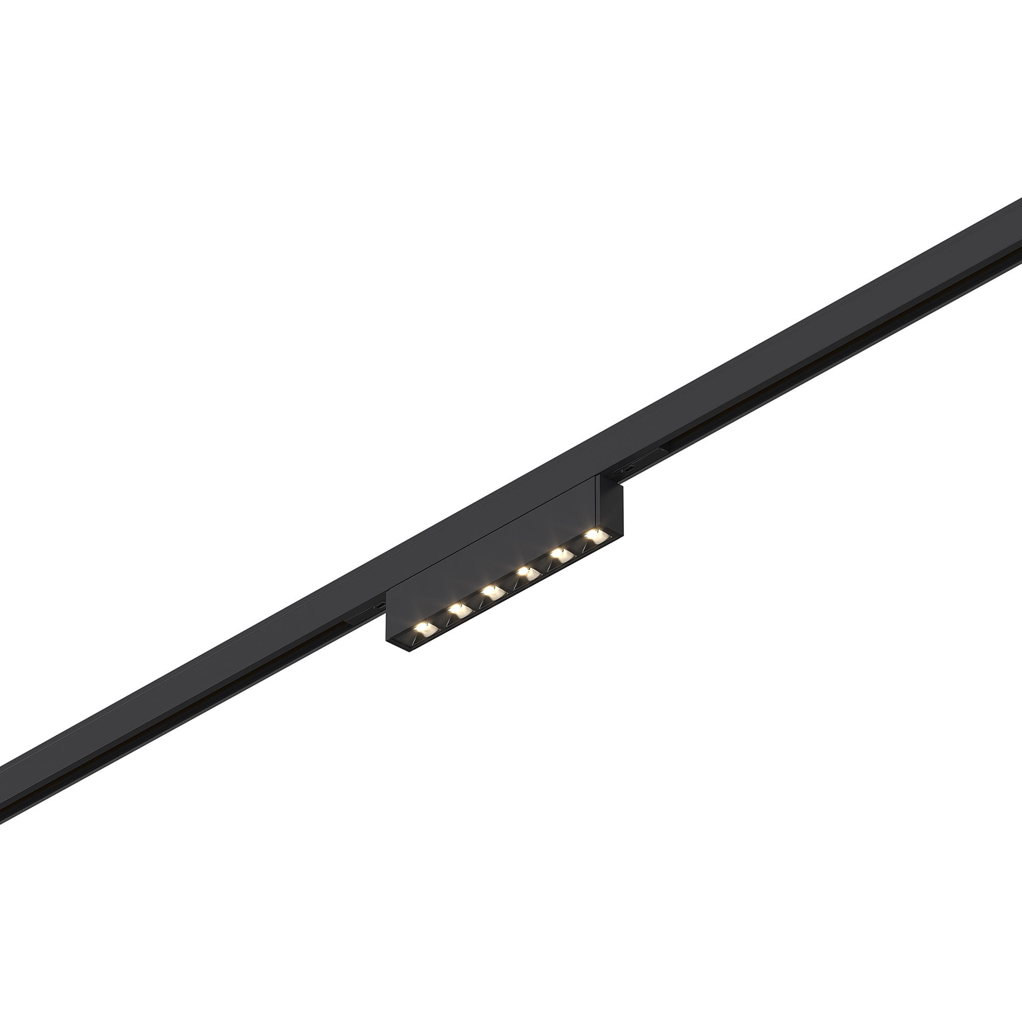 ST666.446.05 Магнитный трековый светильник Черный LED 1*5W 4000K 220Lm Ra>90 IP20 L100xW10xH18 24V СУПЕР5, фото 1