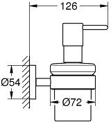 40448001 Essentials Дозатор жидкого мыла с держ., фото 3