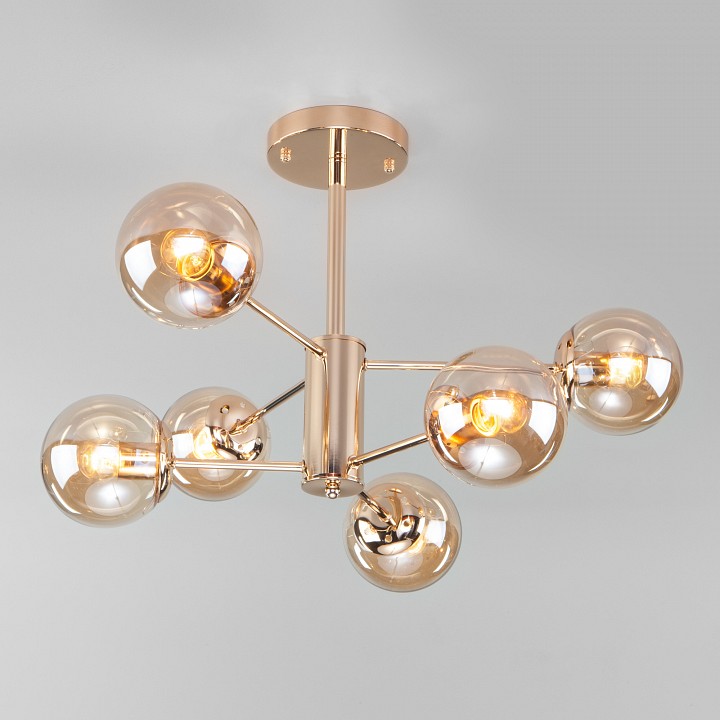 Люстра на штанге Eurosvet Ascot 30166/6 золото, фото 2