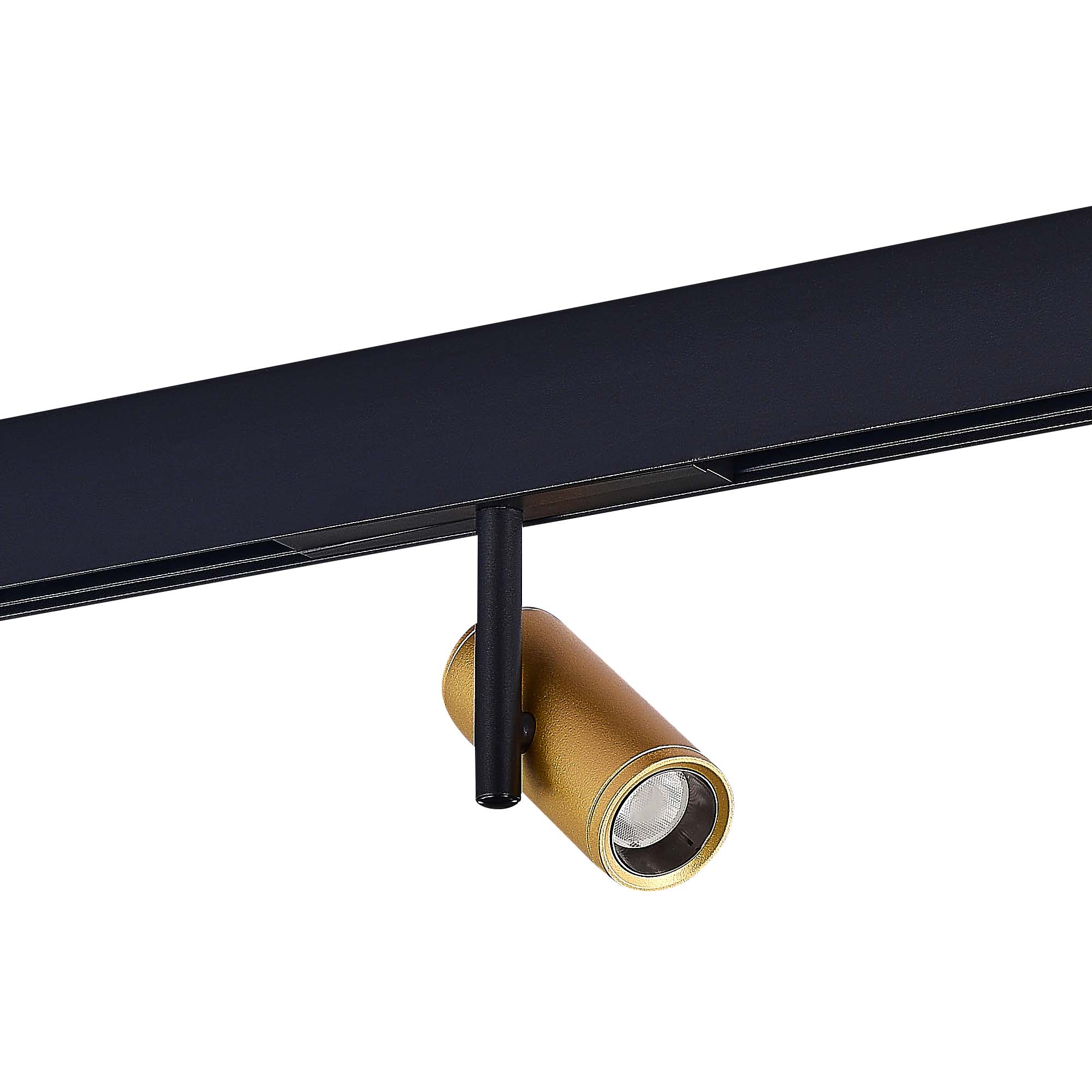 ST808.236.08 Магнитный трековый светильник Золотистый LED 1*8W 3000K 550Lm Ra>90 36° IP20 D42xH135 4 СКАЙЛАЙН 48V, фото 2