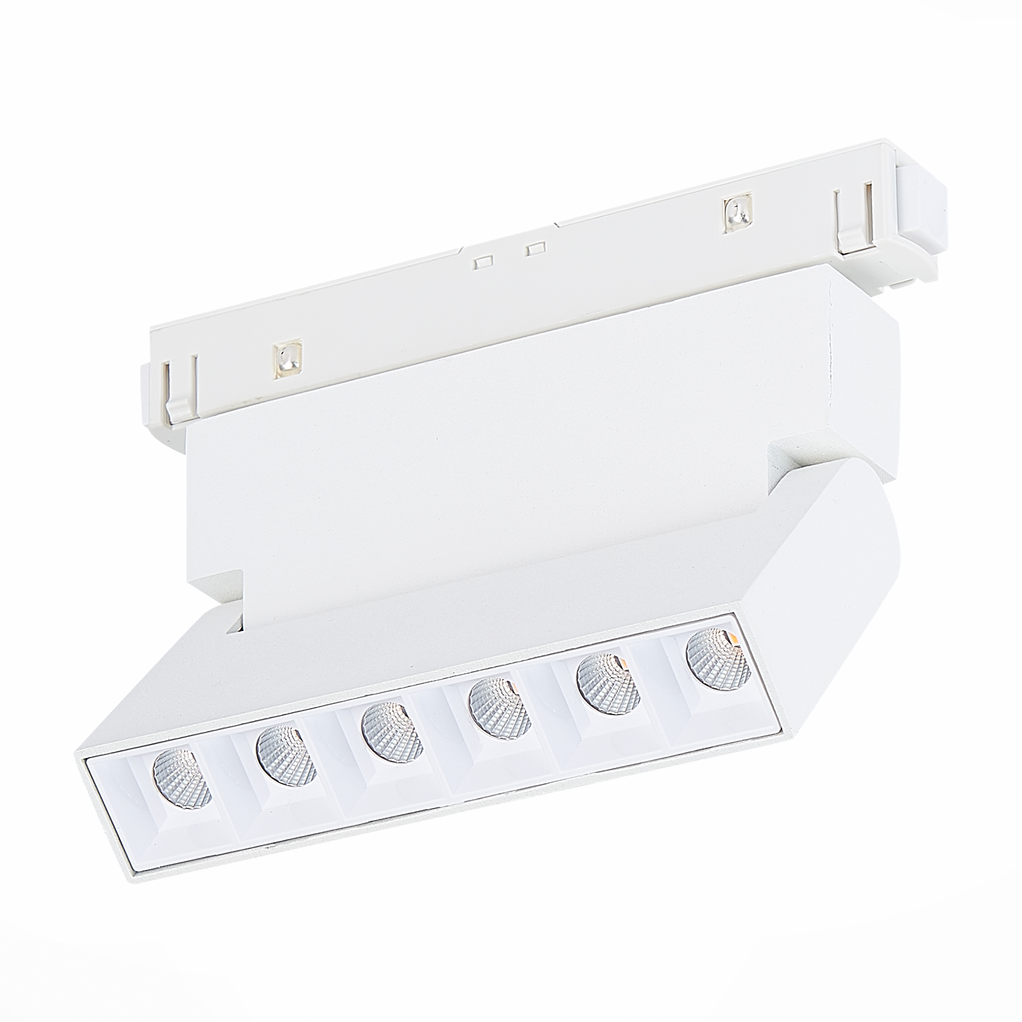 ST364.536.06 Магнитный трековый светильник белый LED 1*6W 3000K 532Lm Ra>80 36° IP20 L120xW22xH108 4 СКАЙЛАЙН 48V, фото 3