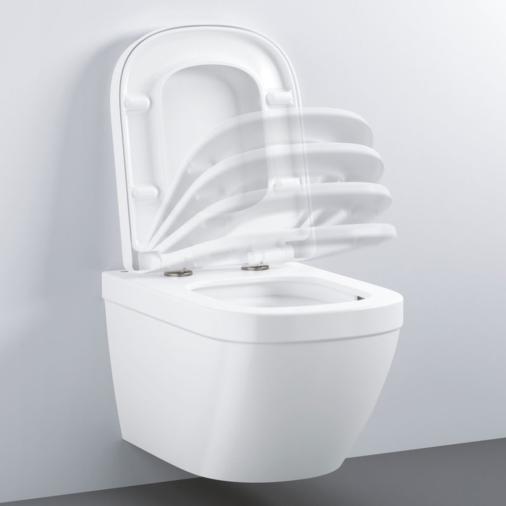 39330002 Euro Ceramic Сиденье для WC с микролифтом, альпин белый (замена арт. 39330001), фото 2
