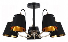 Люстра на штанге ILLUMICO  IL6120-5COU-79 BK GD