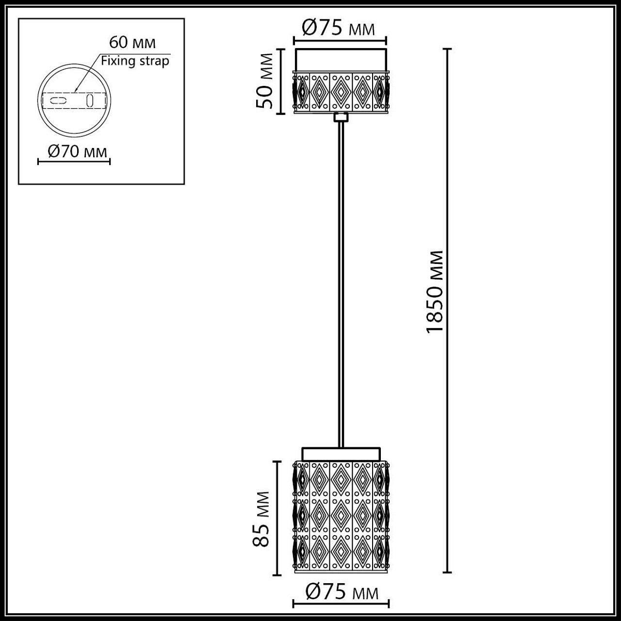 Подвесной светильник Odeon Light L-VISION 5453/5L, фото 2