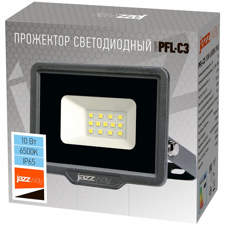 Настенно-потолочный прожектор Jazzway PFL- C3 10w 6500K IP65, фото 5