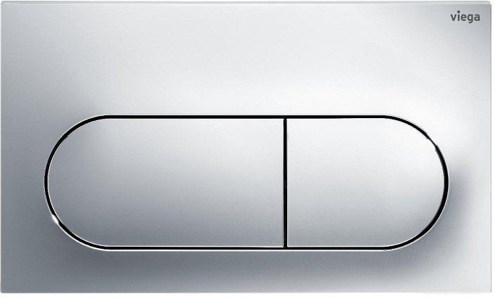 773748 Prevista Панель смыва для унитазов Visign for Life 6, пластик, хром, модель 8602.1, фото 1