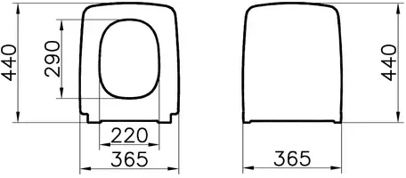 9820B003-7201 Комплект: Metropole унитаз подвесной безободковый с тонким сиденьем МЛ+инсталляция+панель смыва матовый хром, фото 2