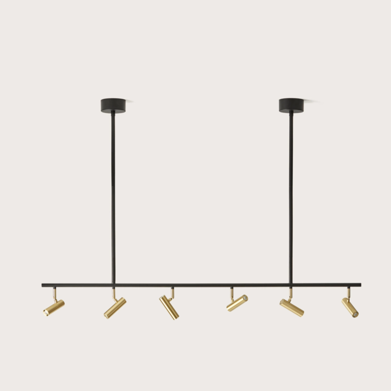 Подвесной светильник Maho 6L черный - латунь