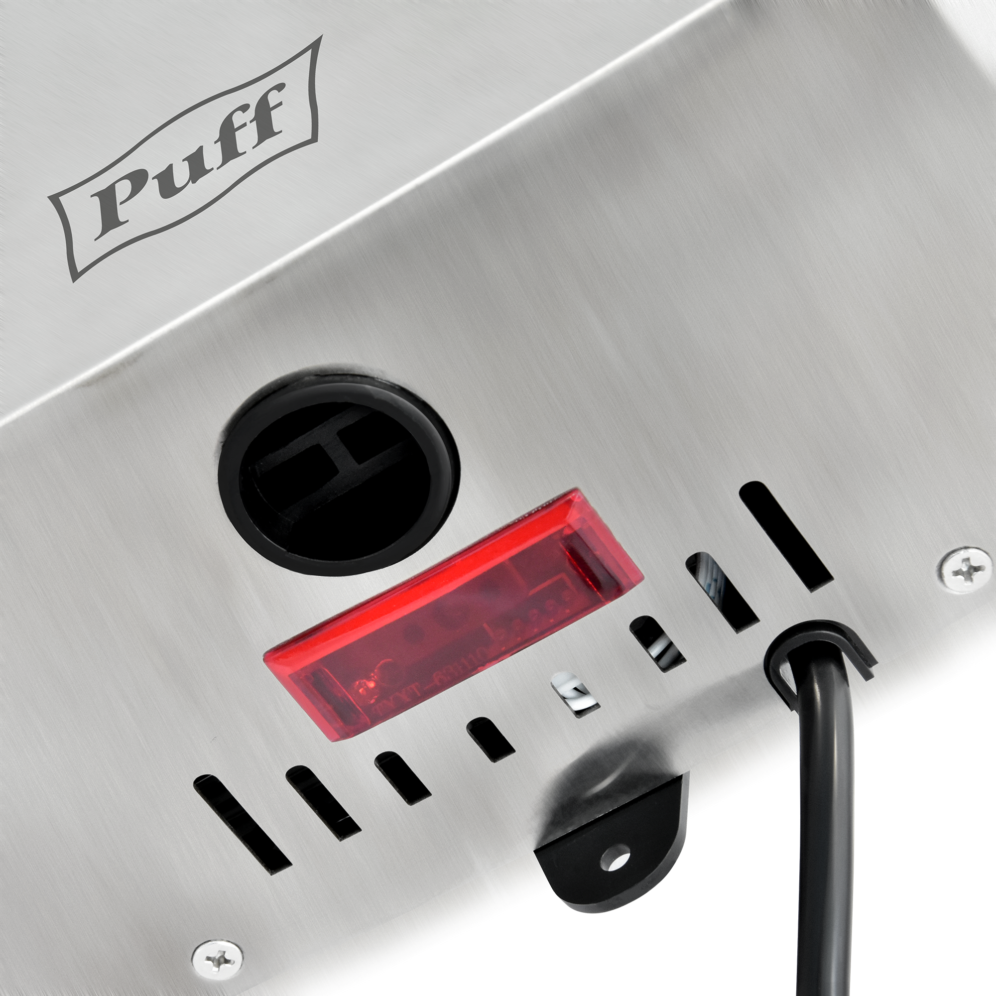 Электросушитель для рук PUFF-8950 высокоскоростной, антивандальный, хром 1 кВт (1401.381), фото 4