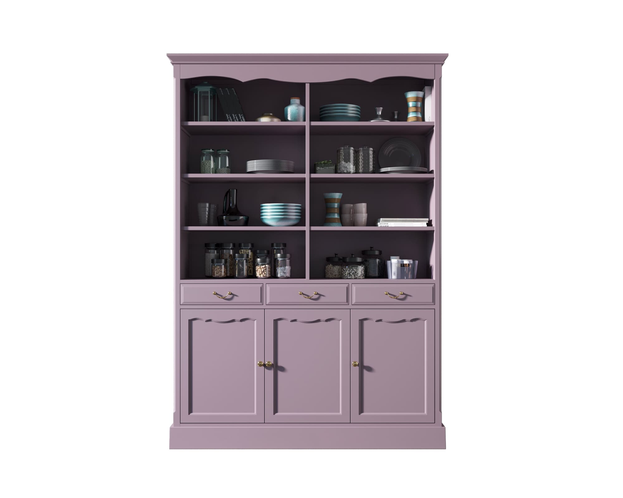 Двухсекционный шкаф Leontina Lavanda для посуды арт ST9330/3L, фото 1