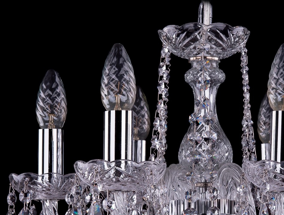 Подвесная люстра Bohemia Ivele Crystal 1402 1402/6/141/Ni, фото 4