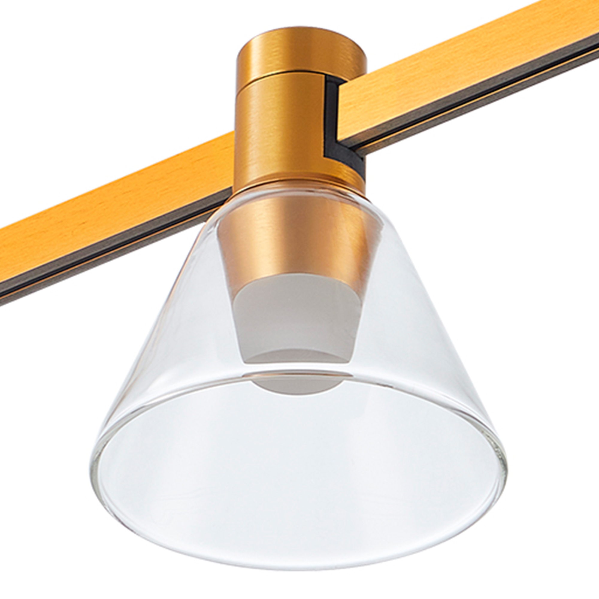 ST814.206.03 Магнитный трековый светильник FARM Золотистый LED 1*3W 3000K 89Lm Ra90 120 IP20 D90xH10 ФАРМ, фото 2