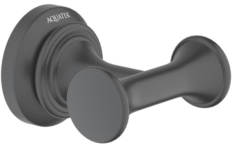 AQ4502MB КЛАССИК крючок двойной, матовый черный