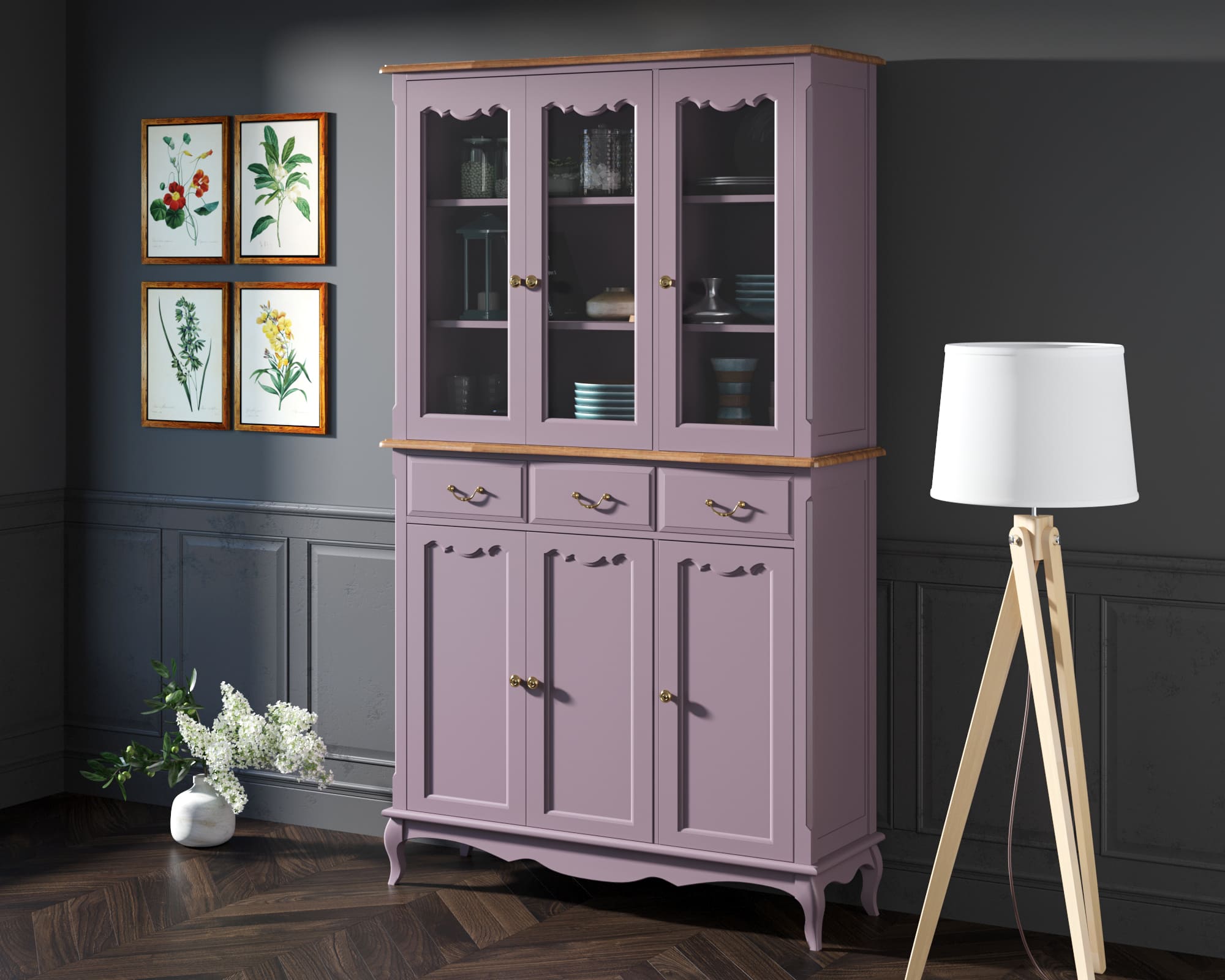 Буфет "Leontina Lavanda" трехстворчатый арт ST9344/2L, фото 3