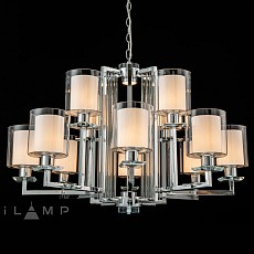 Подвесная люстра iLamp King RM6201-8+4 CR+CL, фото 1