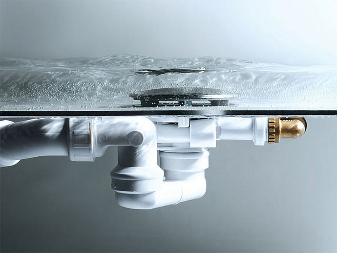 728014 Simplex Trio Visign MT5 Слив-перелив с наливом для ванн c центр. сливом, наполн через перелив 725*40/50, плоск констр-я, хром, модель 6166.42, фото 5