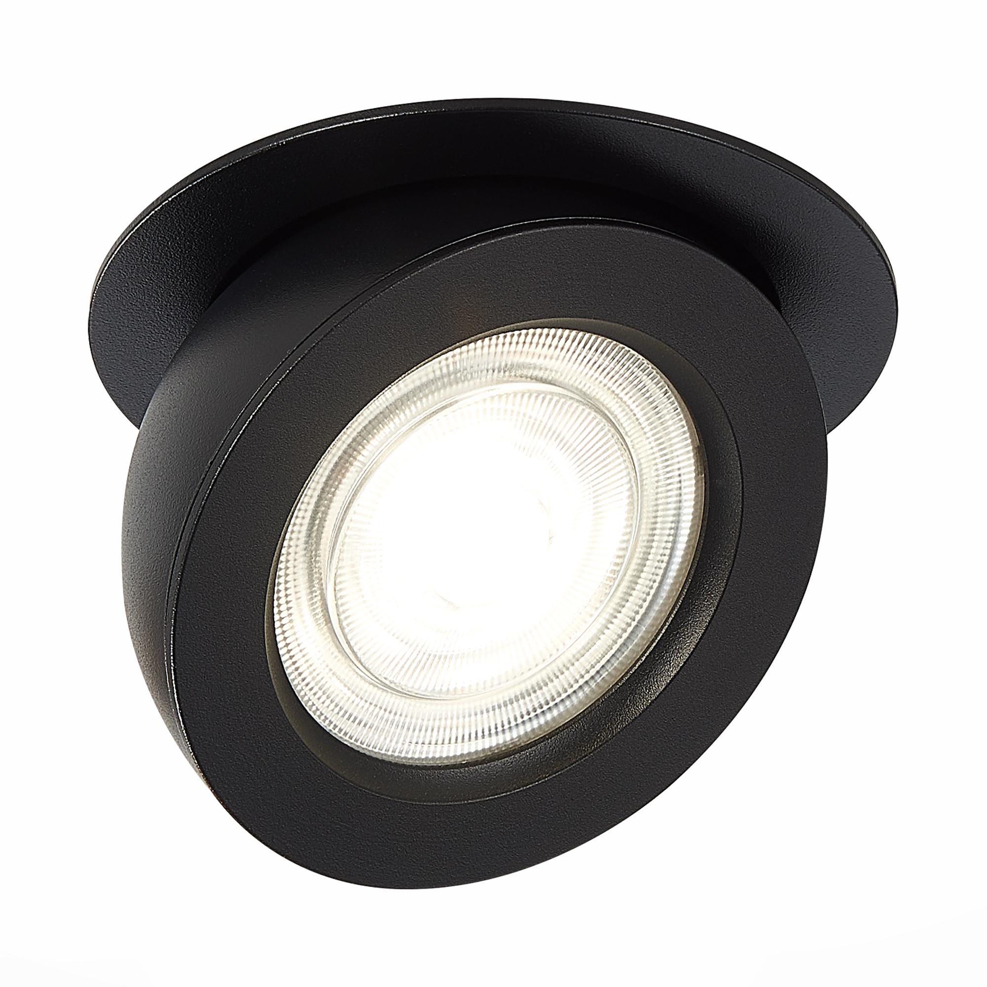ST654.438.10 Св-к встр. Черный LED 1*10W 3000K 850Lm Ra>90 38° IP20 D109xH60 180-240V Встраиваемые светильники, фото 1