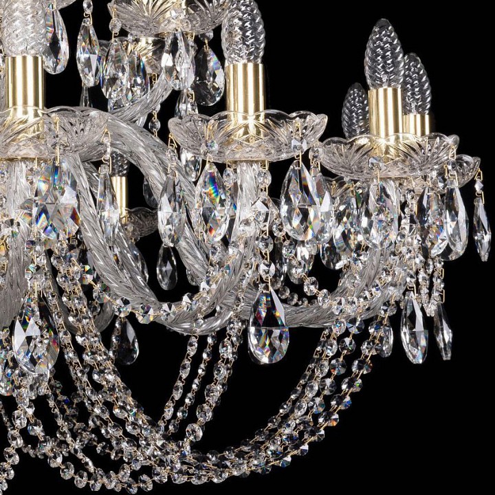 Подвесная люстра Bohemia Ivele Crystal 1402 1402/16+8/400/G, фото 3