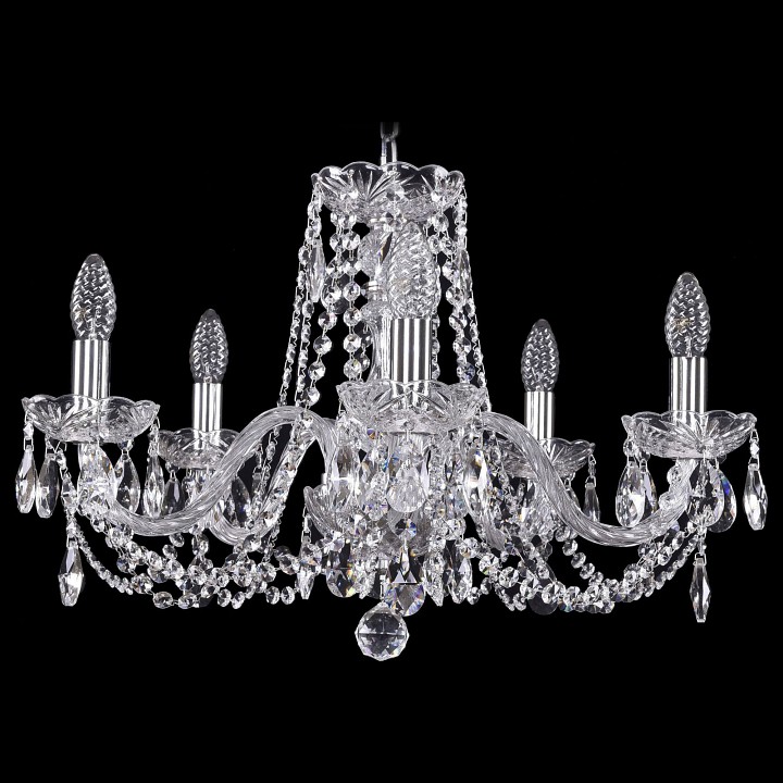 Подвесная люстра Bohemia Ivele Crystal 1402 1402/5/195/Ni, фото 1