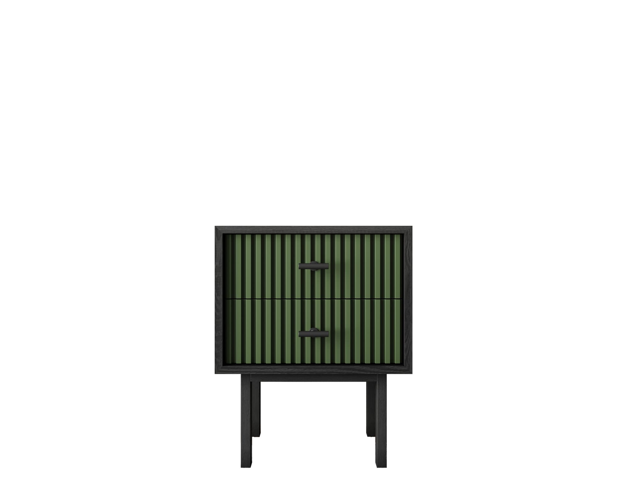 Тумбочка с двумя ящиками "Emerson" арт EM16/green/L, фото 1