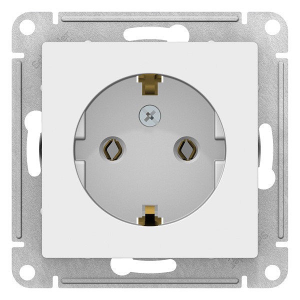 Розетка с заземлением без рамки Systeme Electric AtlasDesign ATN000143, SE ATN000143, фото 3