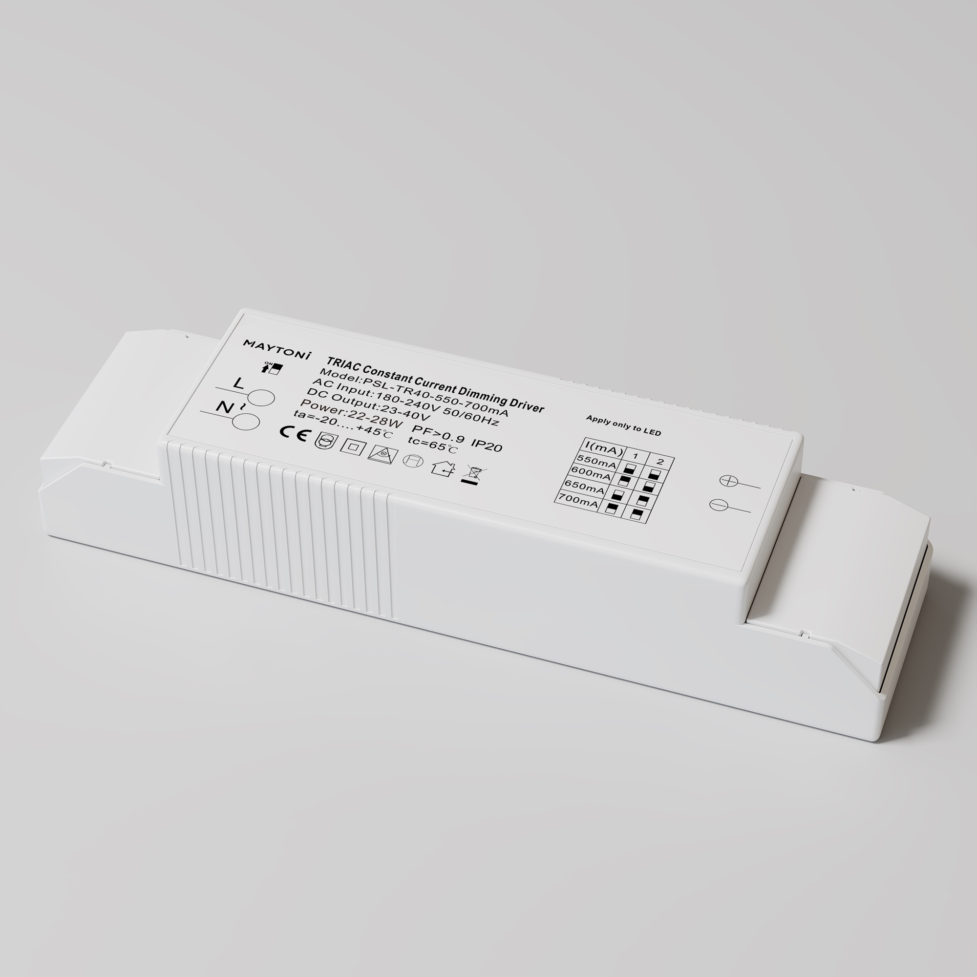 Источник тока Lighting control PSL-TR40-550-700mA, фото 3