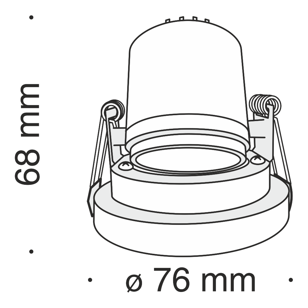 Встраиваемый светильник Technical DL040-L10G4K, фото 3